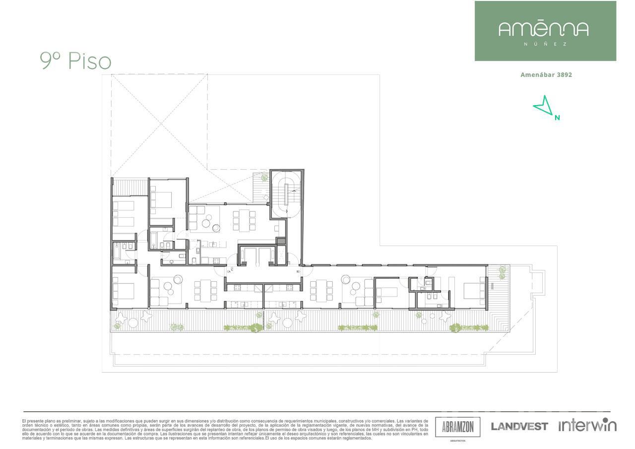 plano planta piso 9