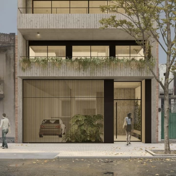 Departamento de 1 dormitorios con patio y balcón en Lourdes, Rosario