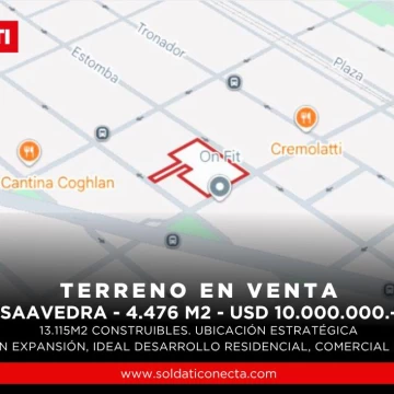Terreno en Saavedra