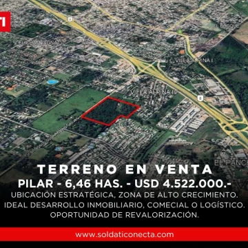 Venta de Terreno en  Pilar