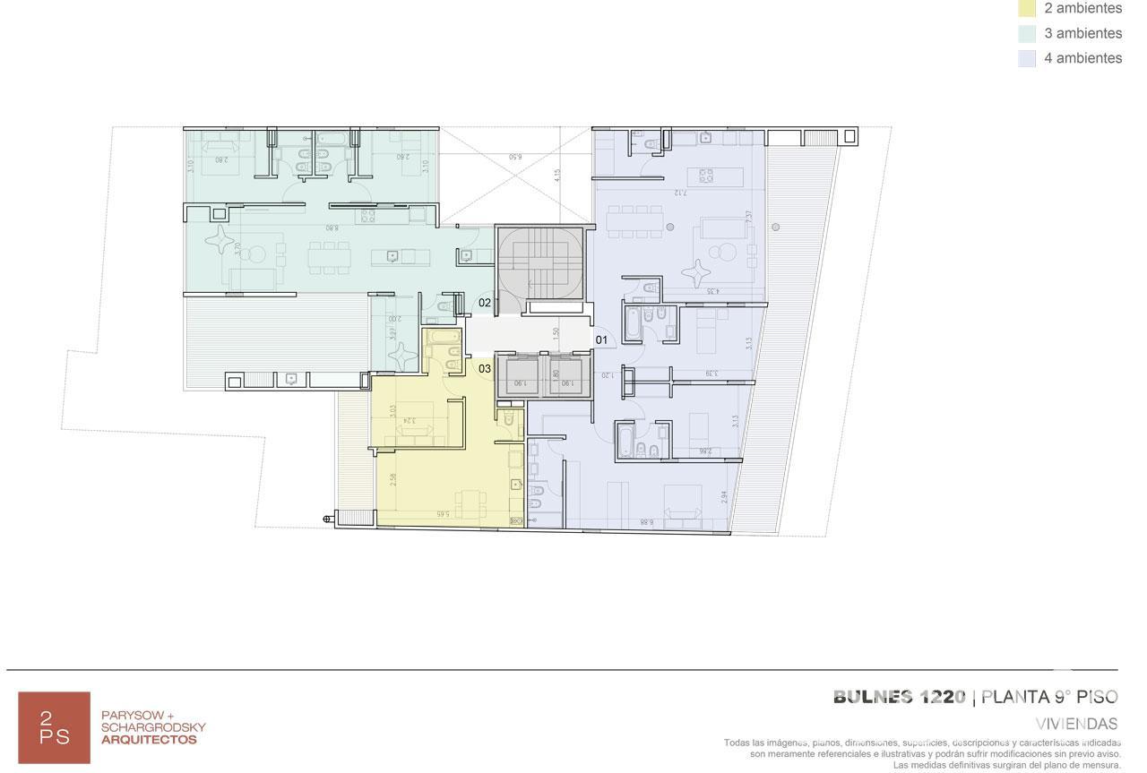 plano planta piso 9