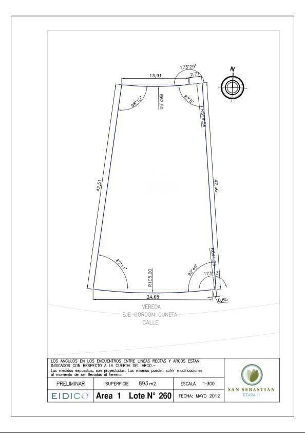 Lote en VENTA | Orientacion Norte | San Sebastian Area 1 | Escobar - 2