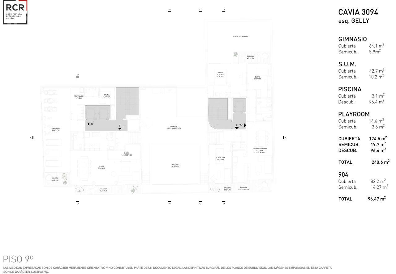 plano planta piso 9