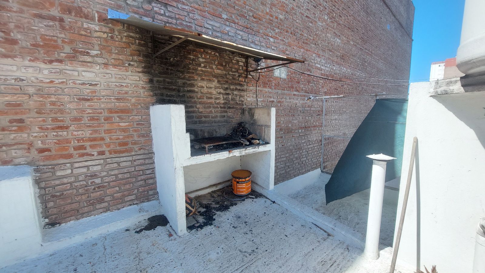 Parrilla en la terraza