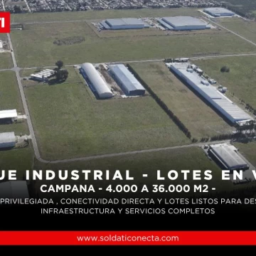Lotes en Venta en Parque Industrial Campana