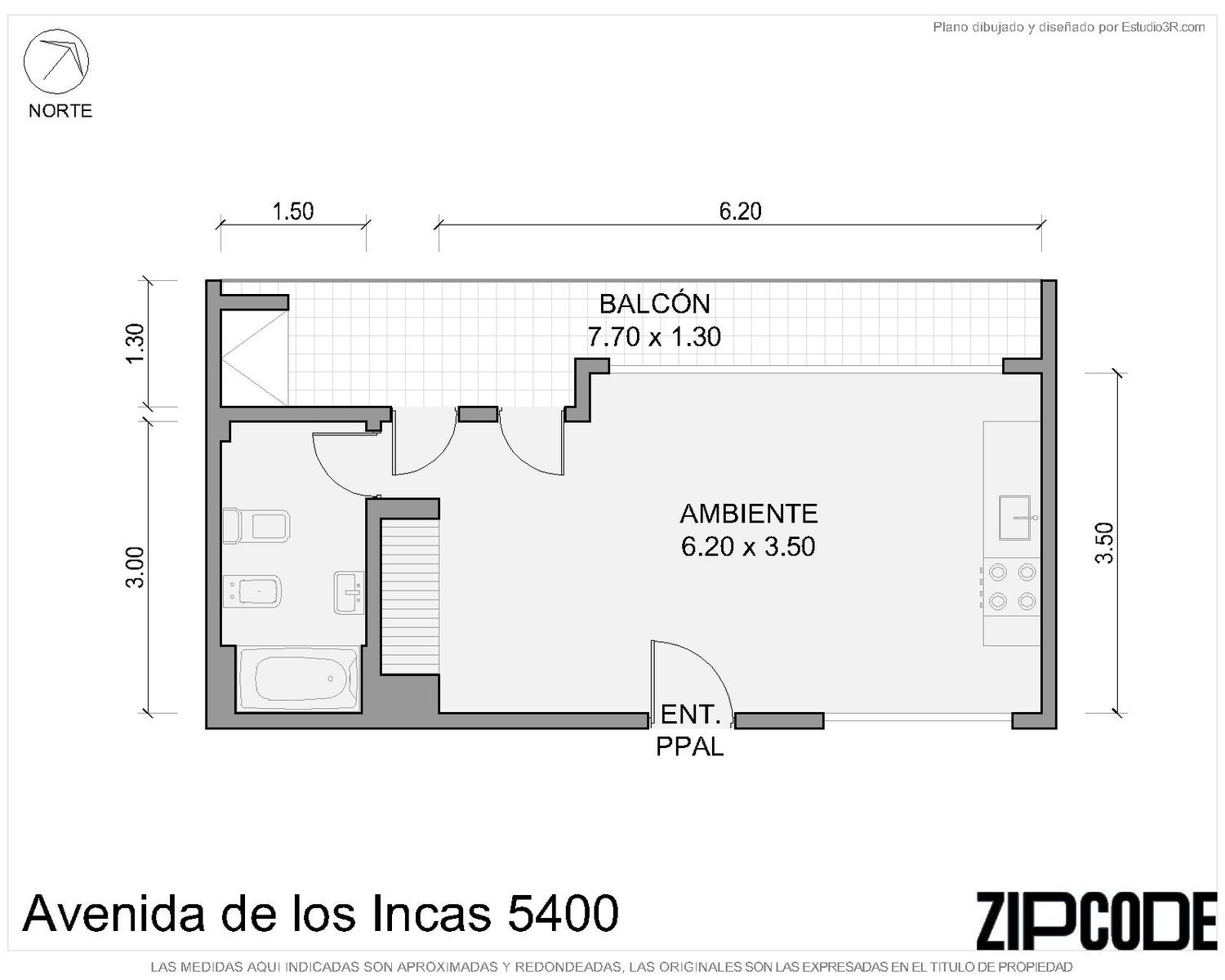 Departamento de 1 dormitorio en Parque Chas, foto 2
