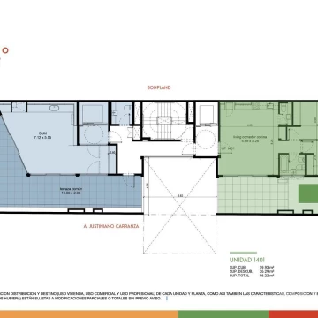 Venta departamento 3 ambientes con terraza en Palermo Hollywood