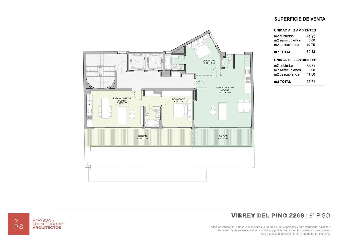 plano planta piso 9