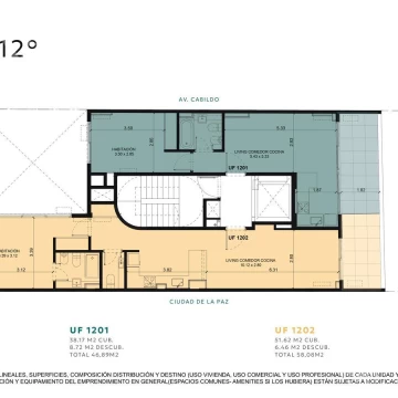 Venta departamento 2 ambientes con balcón en Belgrano