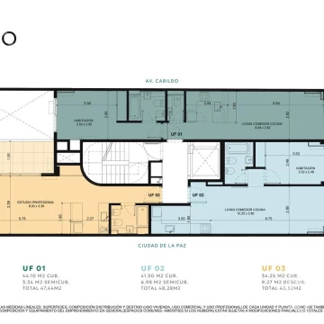 Venta departamento 2 ambientes con balcón en Belgrano