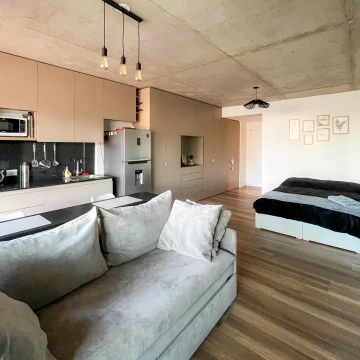 Venta Chacarita Departamento mono ambiente divisible con balcón terraza. 1 año antigüedad. 46 mt2