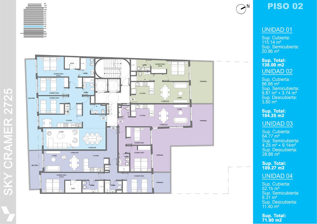 plano planta piso 2