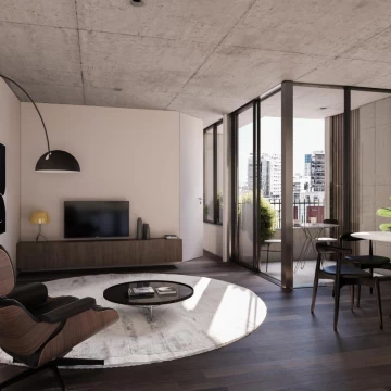 Studio divisible En edificio de Categoria Amenities Premium en Palermo