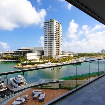 Departamento amueblado en venta Shark Tower, Puerto Cancún