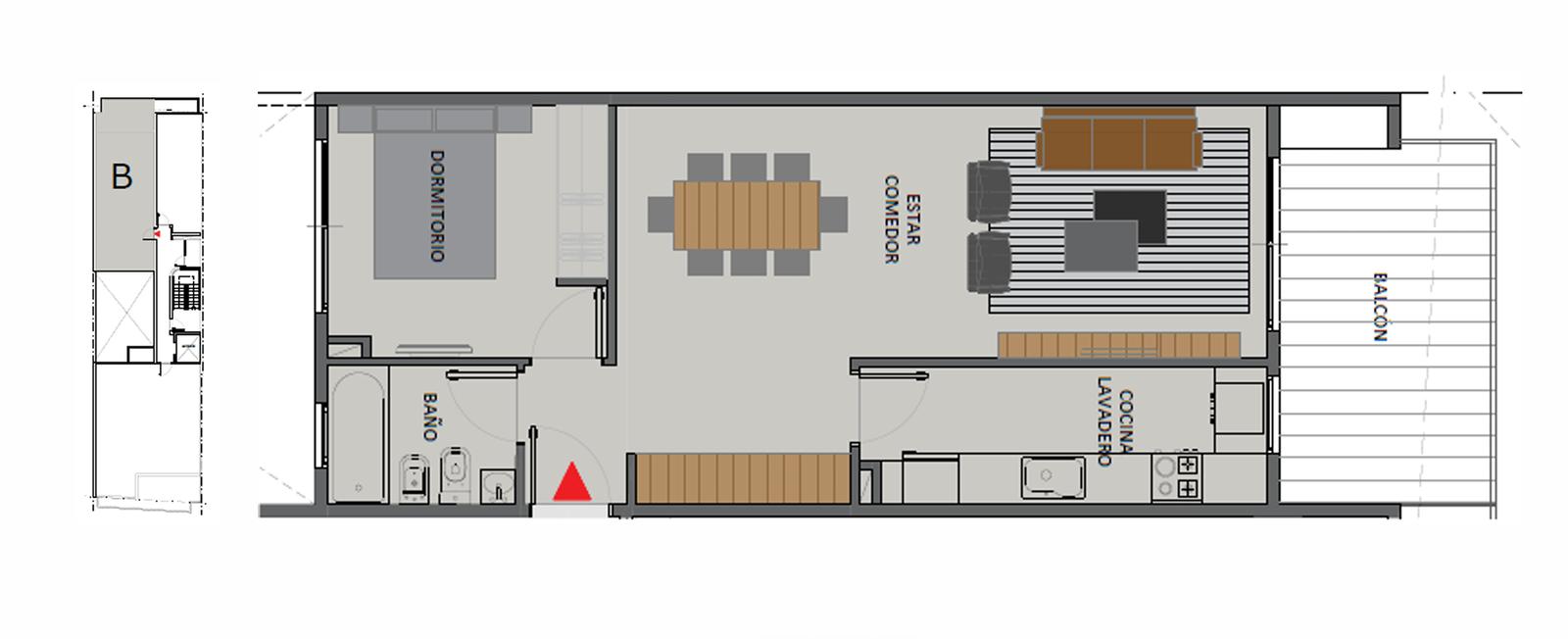 Departamento de 1 dormitorio en Caballito, foto 2