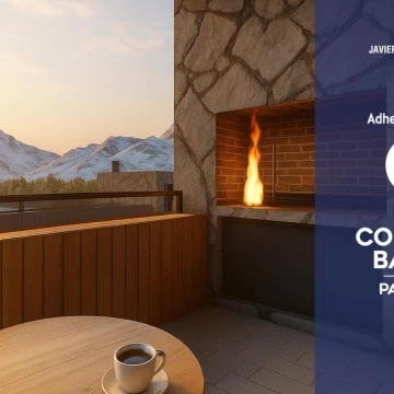VENTA Depto 3 ambientes 78,5m2 vista a  la montaña y parrilla en balcón céntrica Villa La Angostura