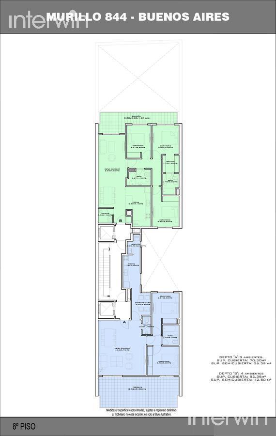 plano planta piso  8