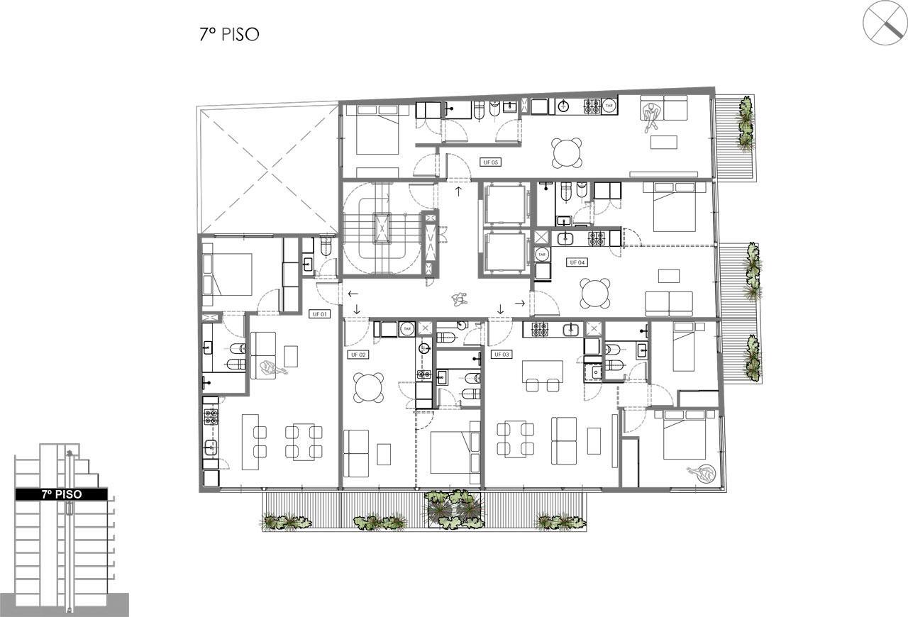 plano planta piso 7