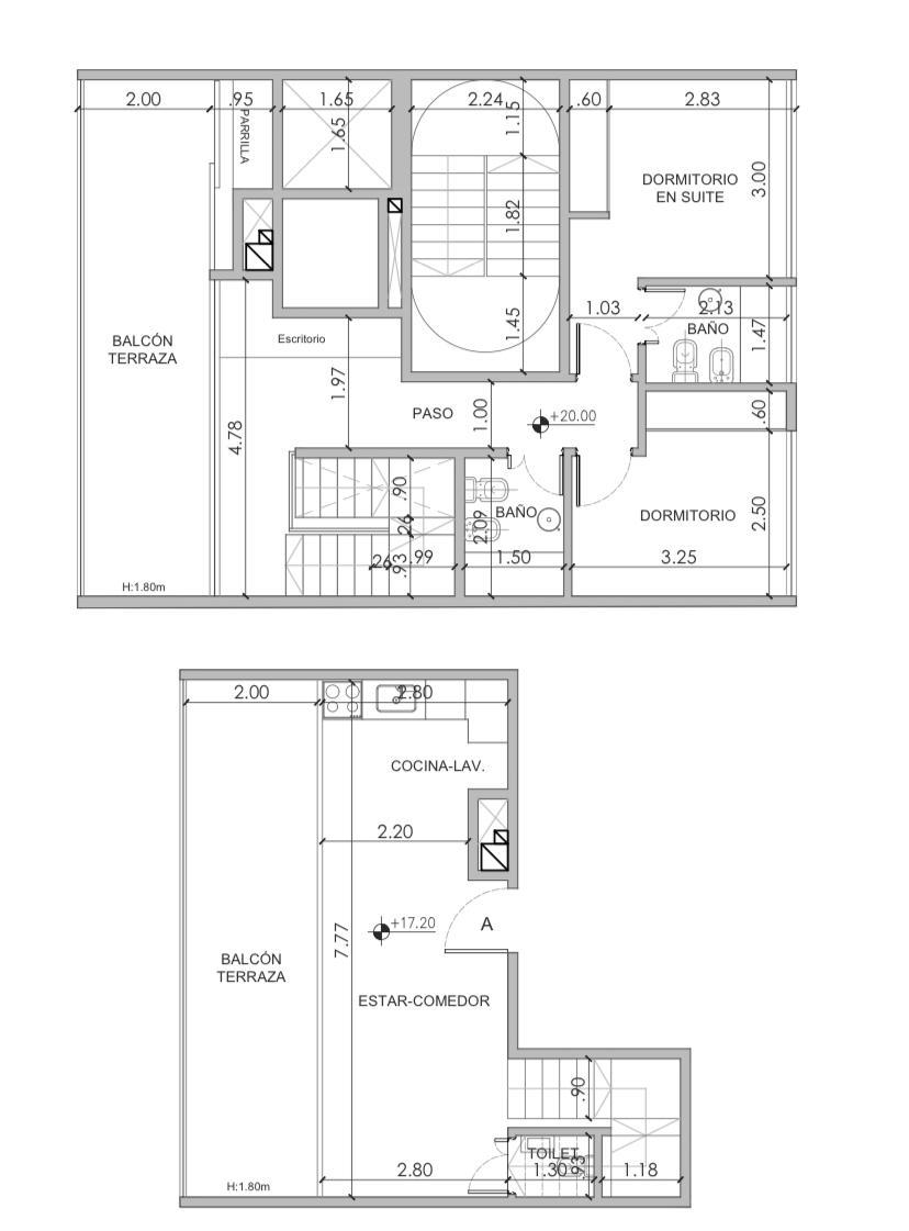 plano duplex 4 amb 6° y 7°