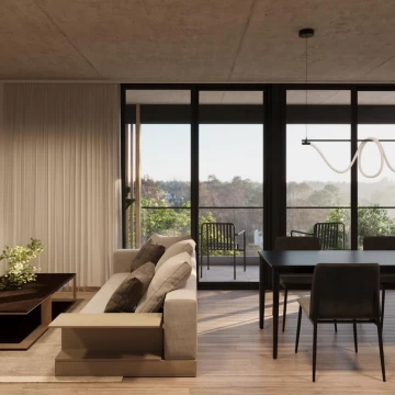 Departamento 2 ambientes con balcón terraza y cochera, en Milennia Río - Nordelta
