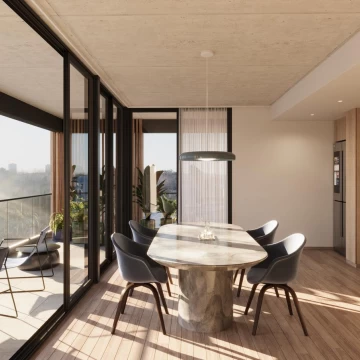 Departamento 2 ambientes con balcón en L y cochera, en Milennia Río - Nordelta