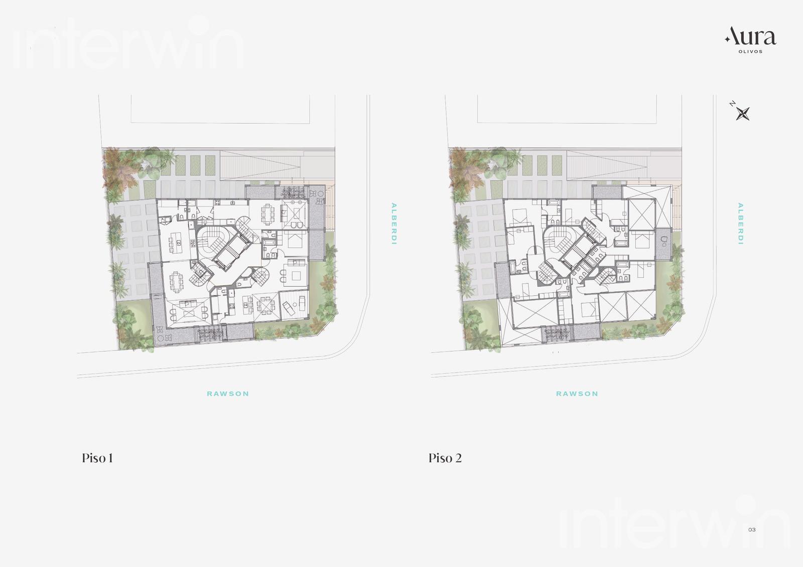 plano planta piso 1 y 2