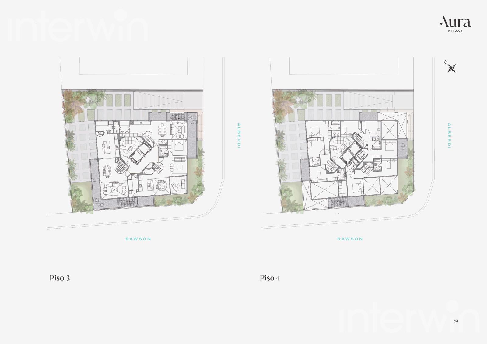 plano planta piso 3 y 4