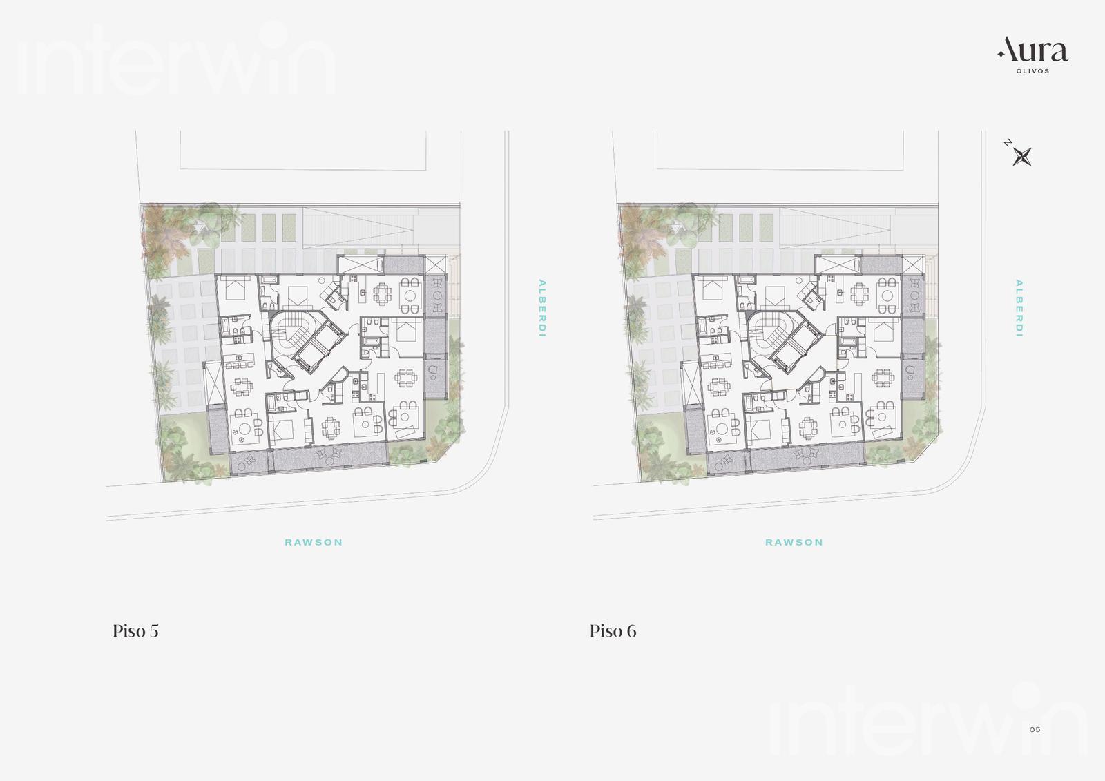 plano planta piso 5 y 6
