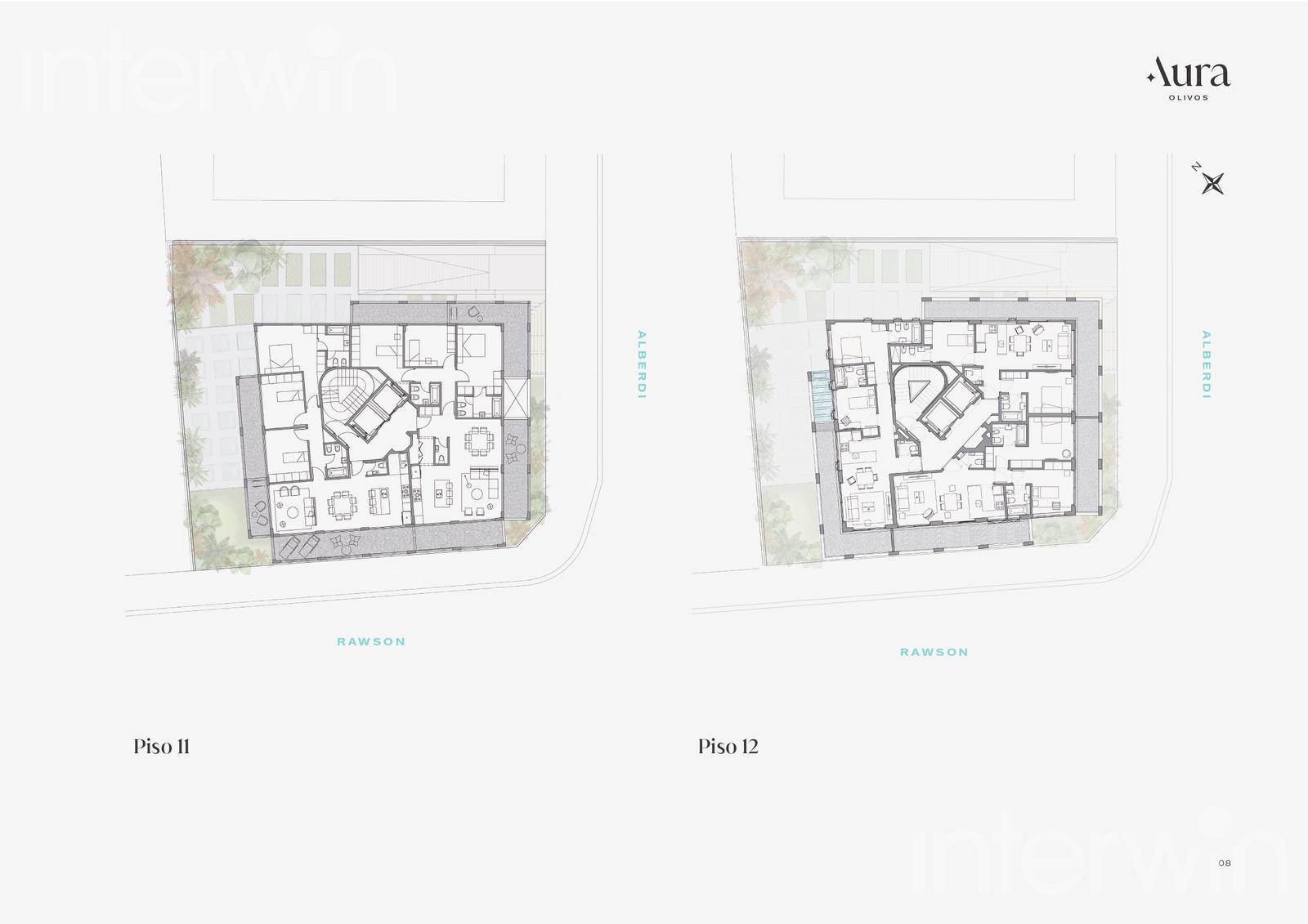plano planta piso 11 y 12