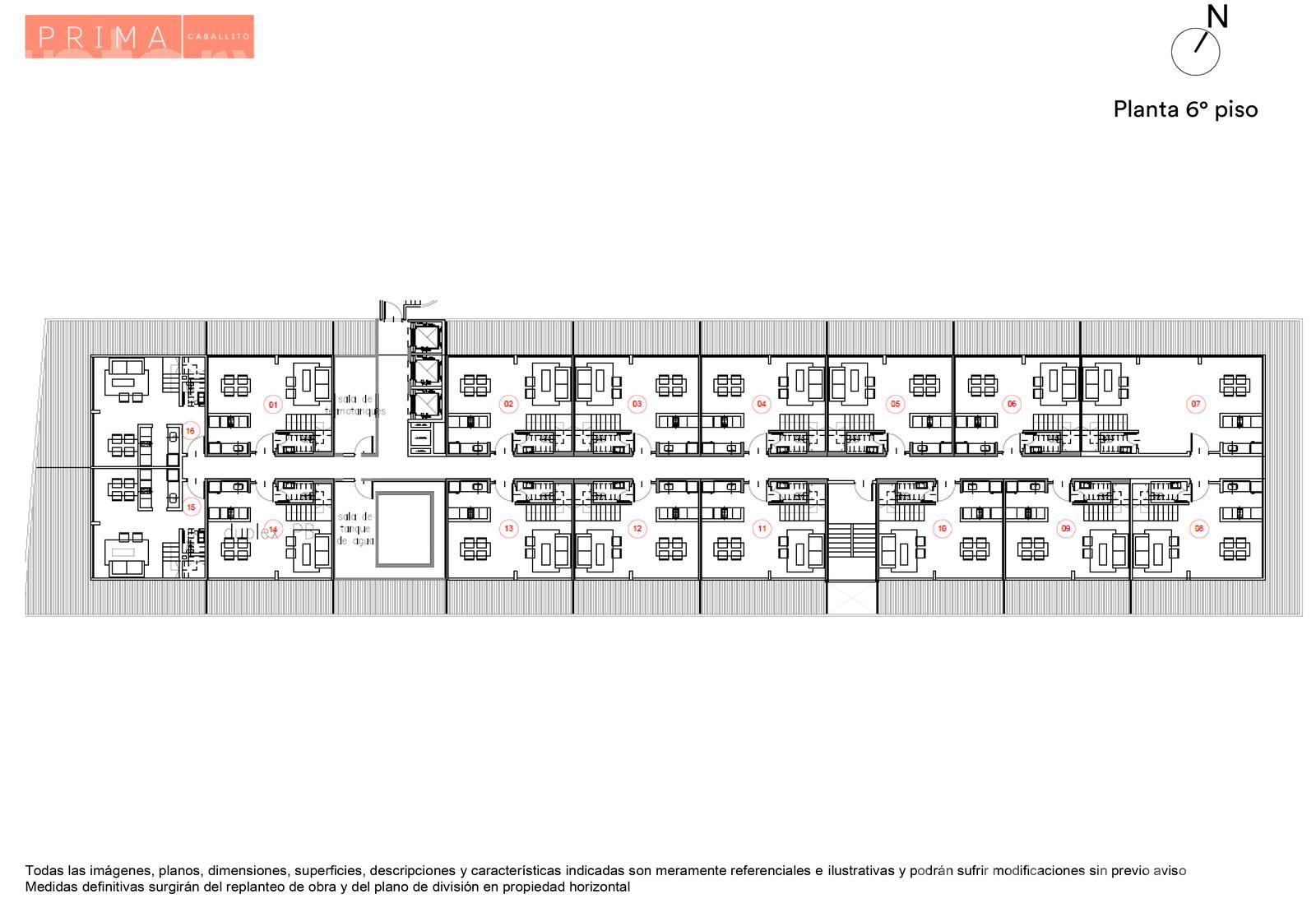 plano planta piso 6