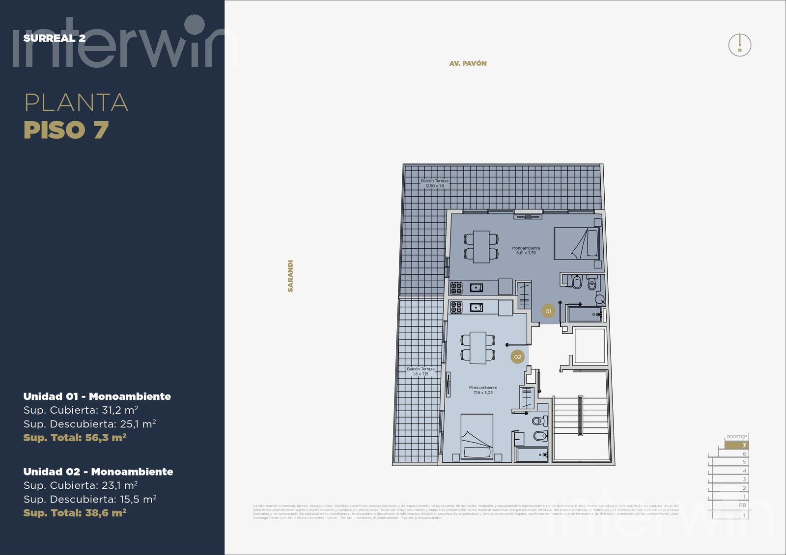 plano planta piso 7