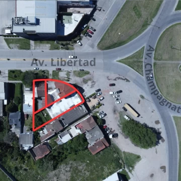 Venta terreno en Esquina para desarrollo sobre Av. Libertad y Champagnat Mar del Plata