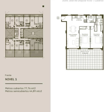 Venta, en construcción: departamento 3 ambientes - URQUIZA 455O, Caseros