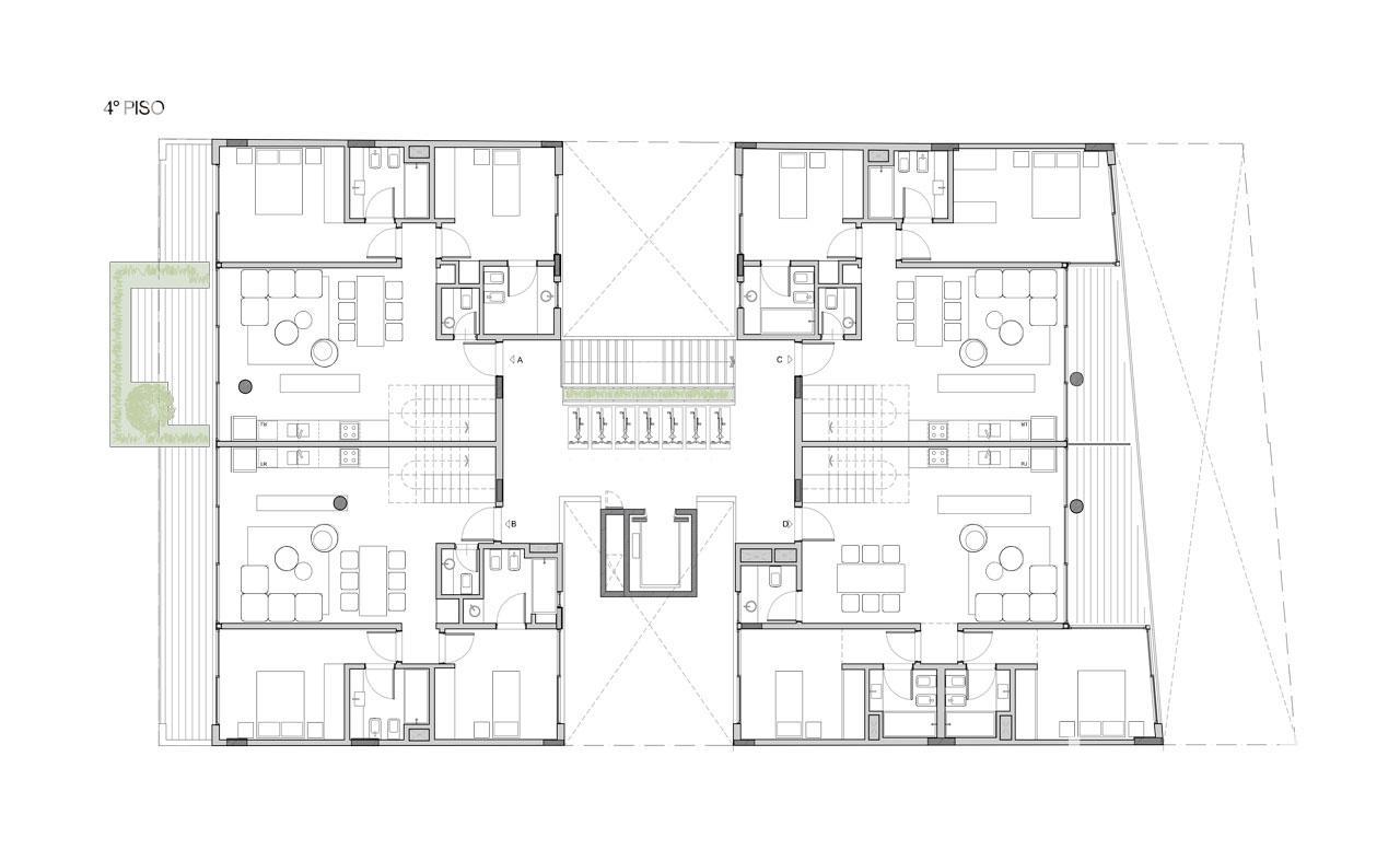 plano planta piso 4