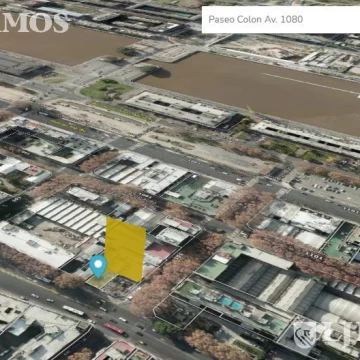 Terreno sobre Paseo Colón