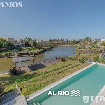 Casa  a estrenar al agua con 4 dormitorios en venta en El Yacht - Nordelta