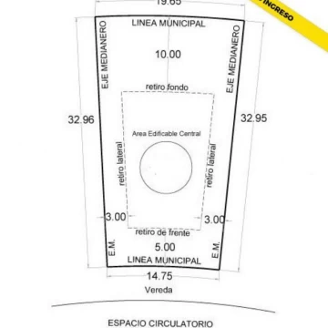 Terreno en  venta de 566.75 m2 en el barrio CARPINCHOS - NORDELTA 