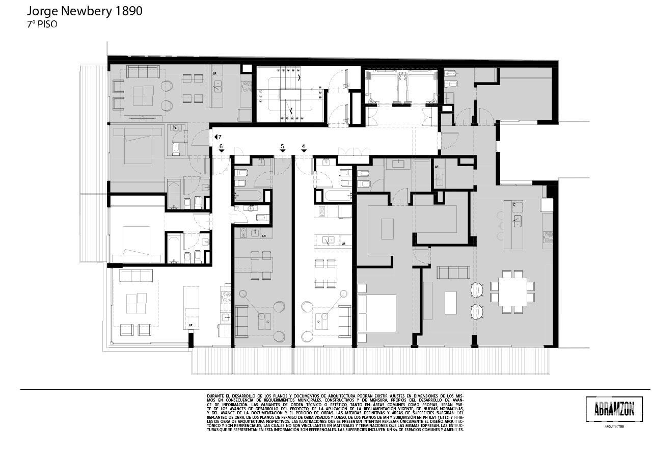 plano planta piso 7