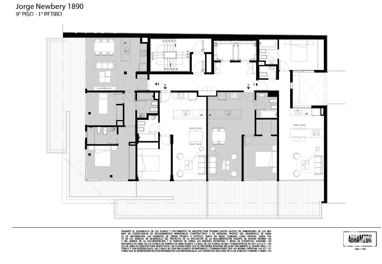plano planta piso 9