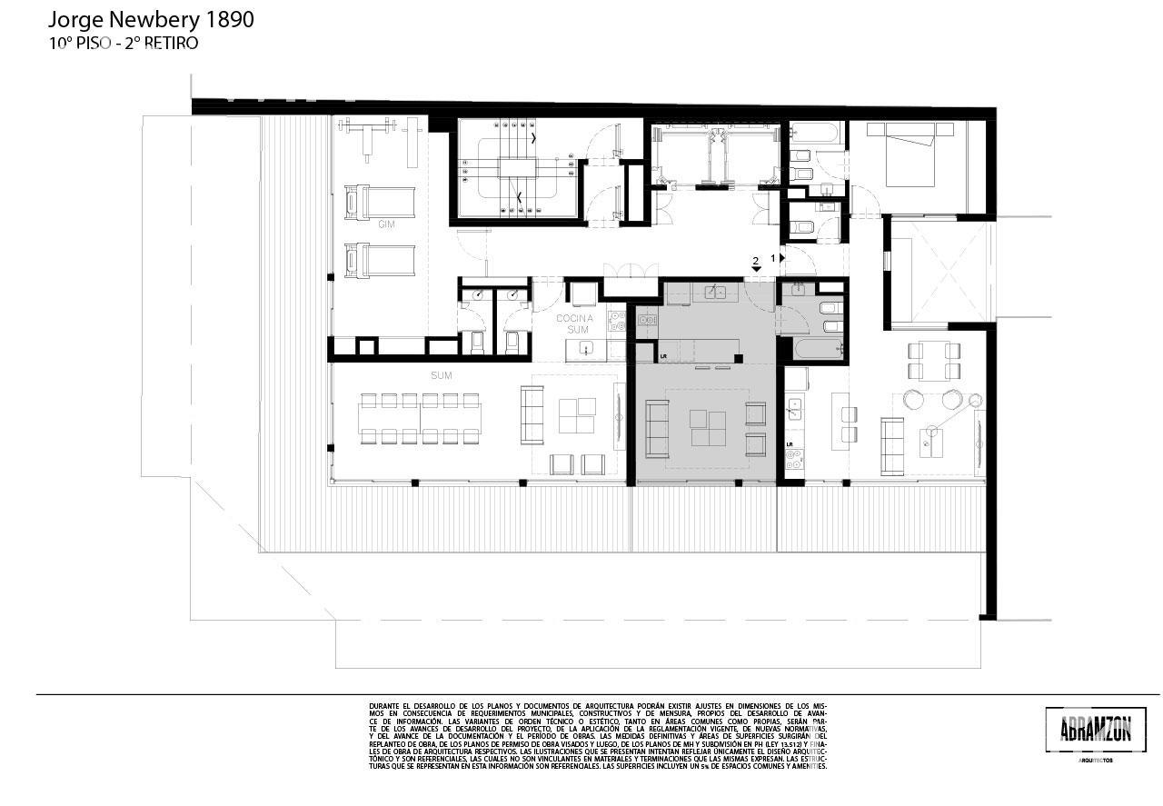 plano planta piso 10