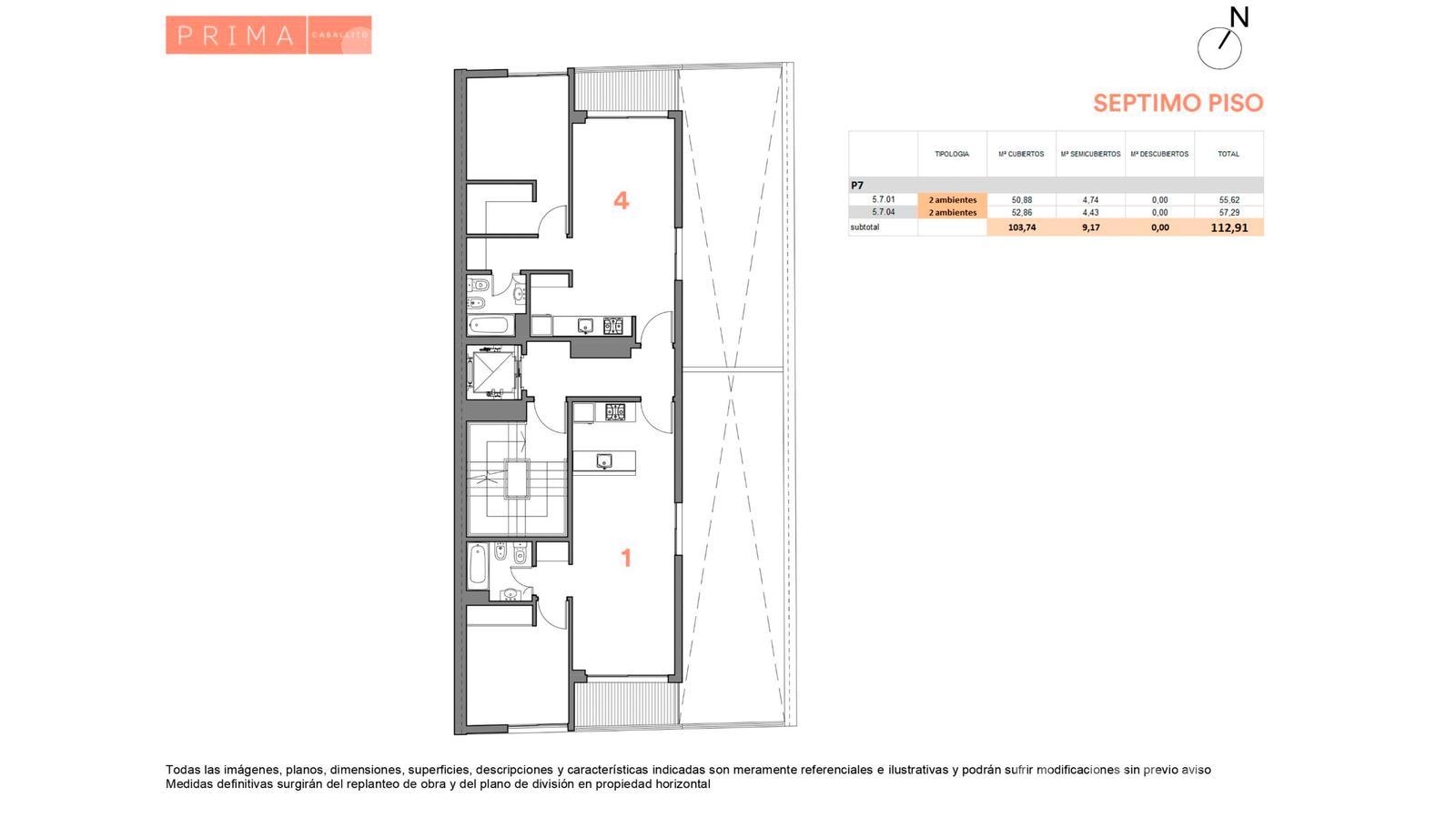 plano planta piso 7