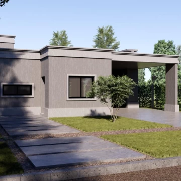 VENTA - Casa en construcción de 3 dormitorios y piscina - Punta Chacra, Roldán.