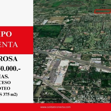 19,71 has en Venta - Apto desarrollo de Barrio Privado - Villa Rosa - Pilar