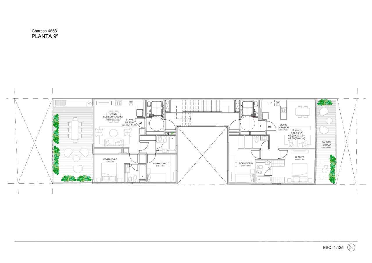 plano planta piso 9