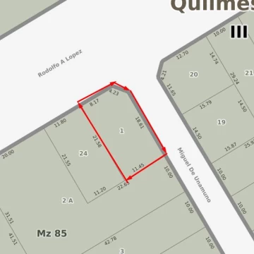 VENTA TERRENO ZONA INDUSTRIAL QUILMES OESTE