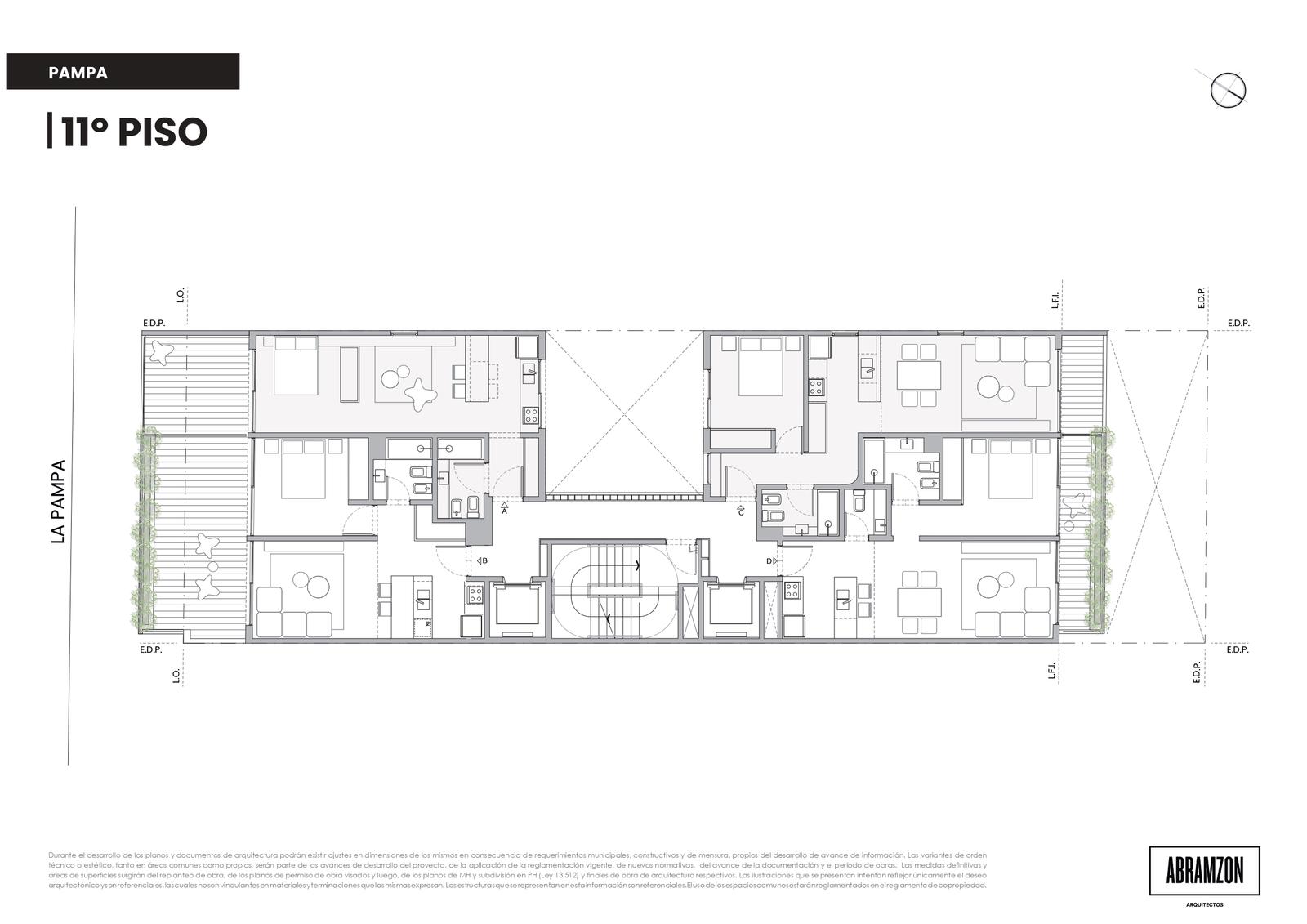 plano planta piso 11