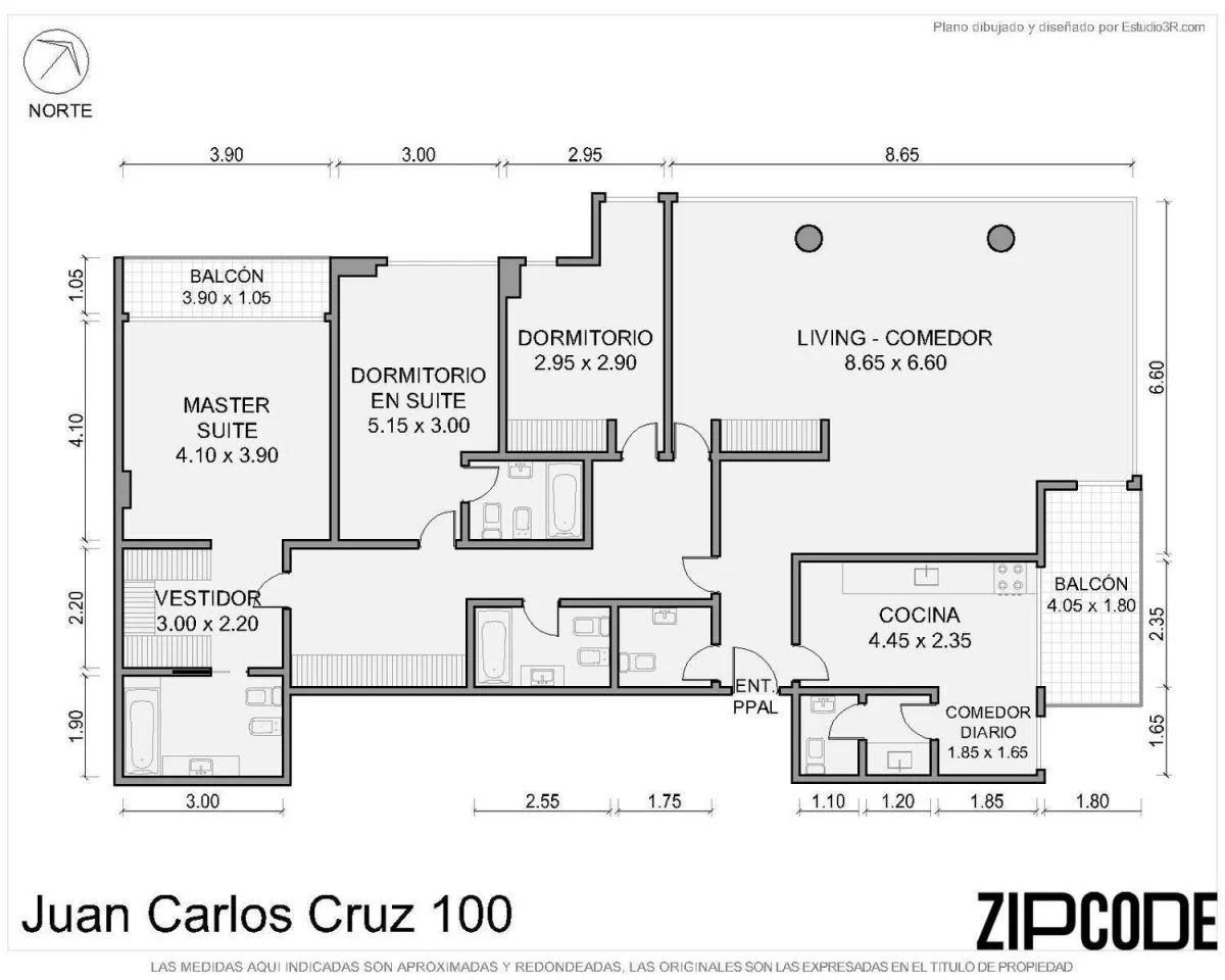 Departamento de 3 dormitorios en Vicente López, foto 4