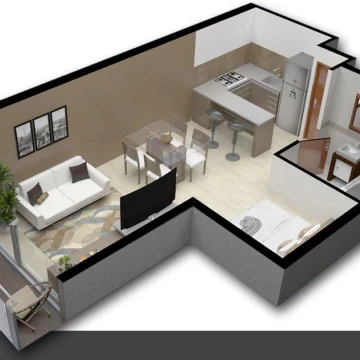 Venta Departamento MONOAMBIENTE de pozo en Rosario - Pichincha