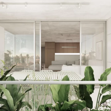 Departamento 3 ambientes con balcón terraza en Núñez