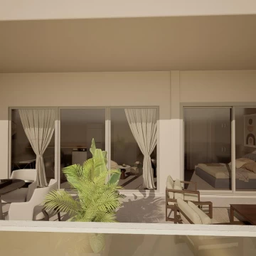 Departamento de un ambiente con blacon terraza en Almagro